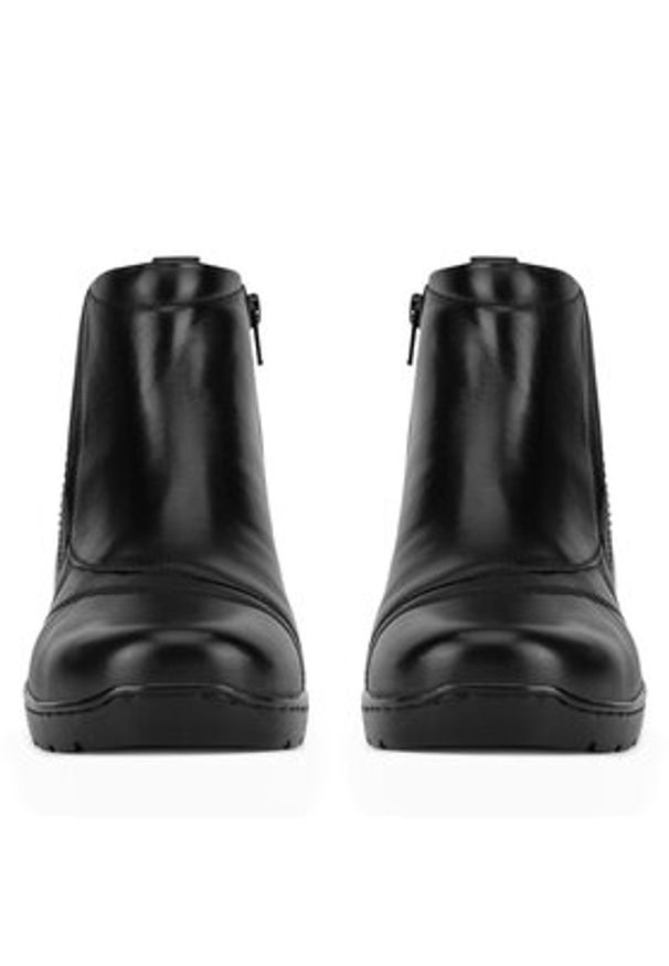 Go Soft Botki WI16-WARUNA-09 Czarny. Kolor: czarny. Materiał: skóra