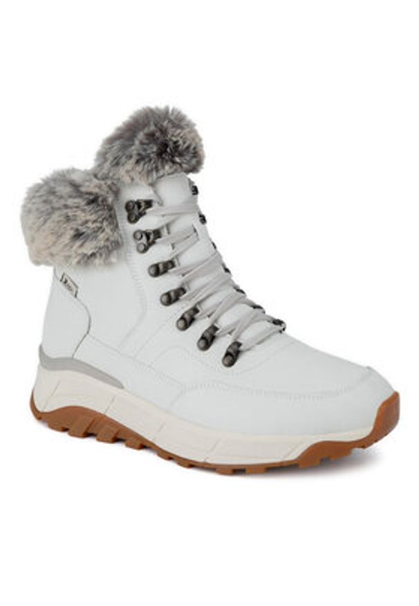 Rieker Revolution Lifestyle Trzewiki W0063-80 Biały. Kolor: biały. Materiał: skóra