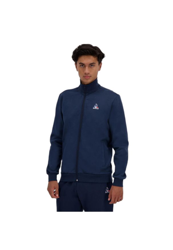 Bluza z pełnym zamkiem błyskawicznym Le Coq Sportif Essential N°1. Kolor: niebieski