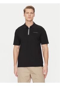Jack & Jones Polo Fusion 12273127 Czarny Regular Fit. Typ kołnierza: polo. Kolor: czarny. Materiał: bawełna #1