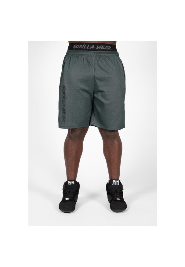 GORILLA WEAR - Spodenki fitness męskie Gorilla Wear Mercury Mesh Shorts. Kolor: wielokolorowy, szary, czarny. Materiał: mesh. Długość: krótkie. Sport: fitness