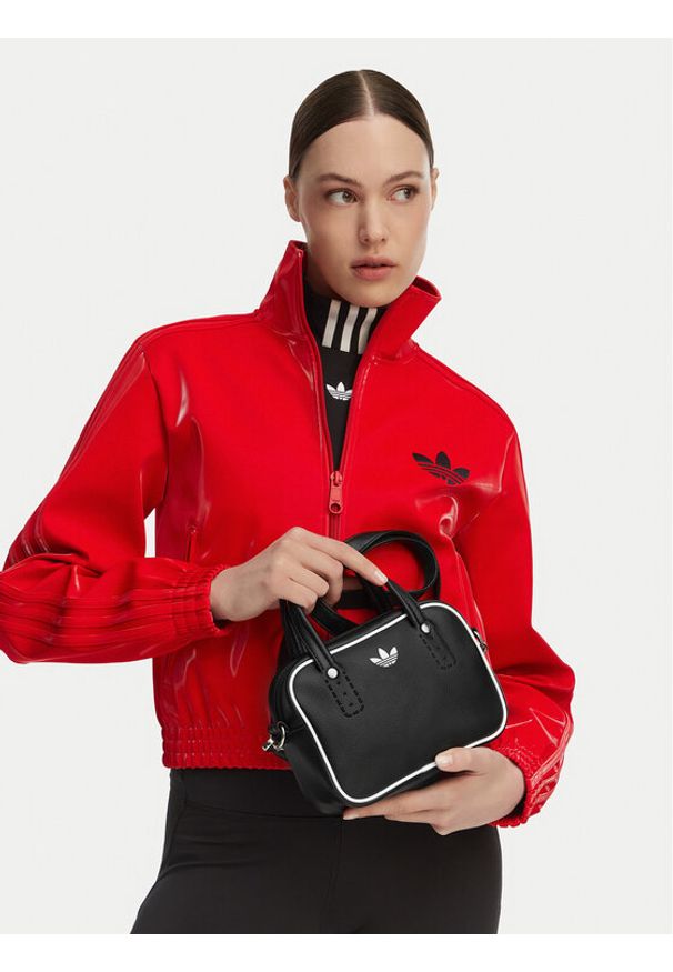 Adidas - adidas Torebka JX7872 Czarny. Kolor: czarny. Materiał: skórzane