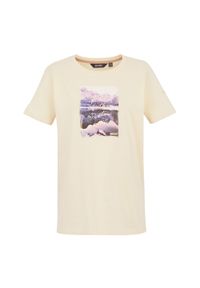 Regatta - T-shirt Damski Z Fotografią Filandra IX. Kolor: wielokolorowy, beżowy, zielony