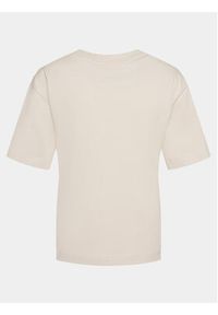 Gina Tricot T-Shirt Basic 10469 Beżowy Regular Fit. Kolor: beżowy. Materiał: bawełna #3