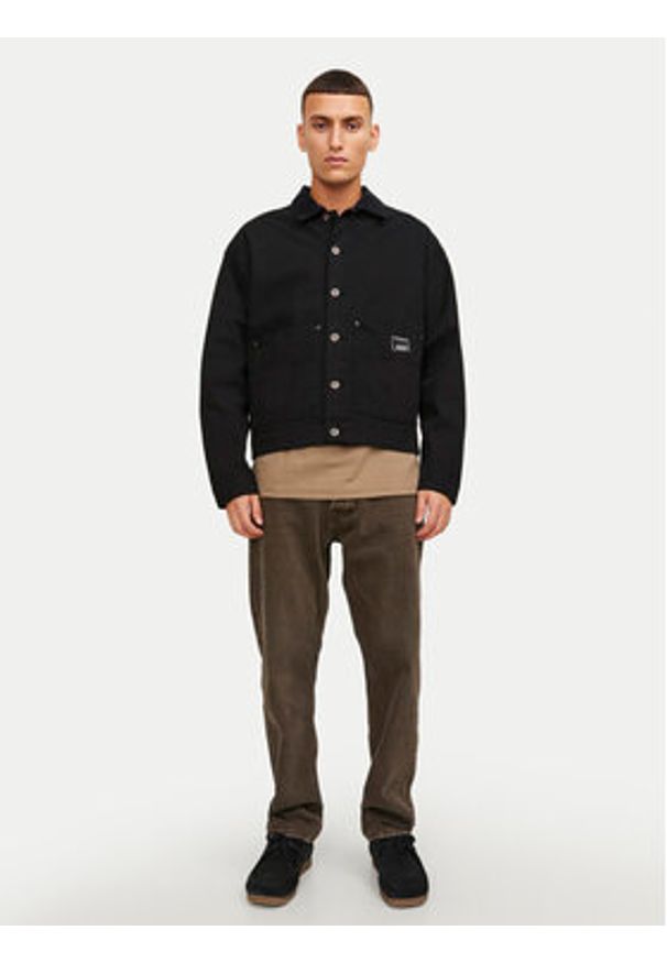 Jack & Jones - Jack&Jones Jeansy Chris 12246401 Brązowy Relaxed Fit. Kolor: brązowy
