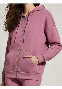 Sinsay - Rozpinana bluza z kapturem basic - fioletowy. Typ kołnierza: kaptur. Kolor: fioletowy #1