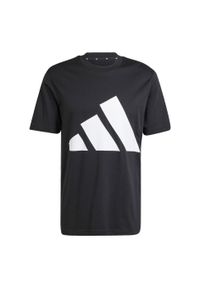 Adidas - Koszulka Essentials Big Logo. Kolor: czarny, biały, wielokolorowy. Materiał: bawełna. Sport: fitness