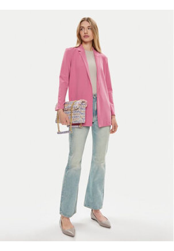 JDY Marynarka Geggo 15180572 Fioletowy Regular Fit. Kolor: fioletowy. Materiał: syntetyk