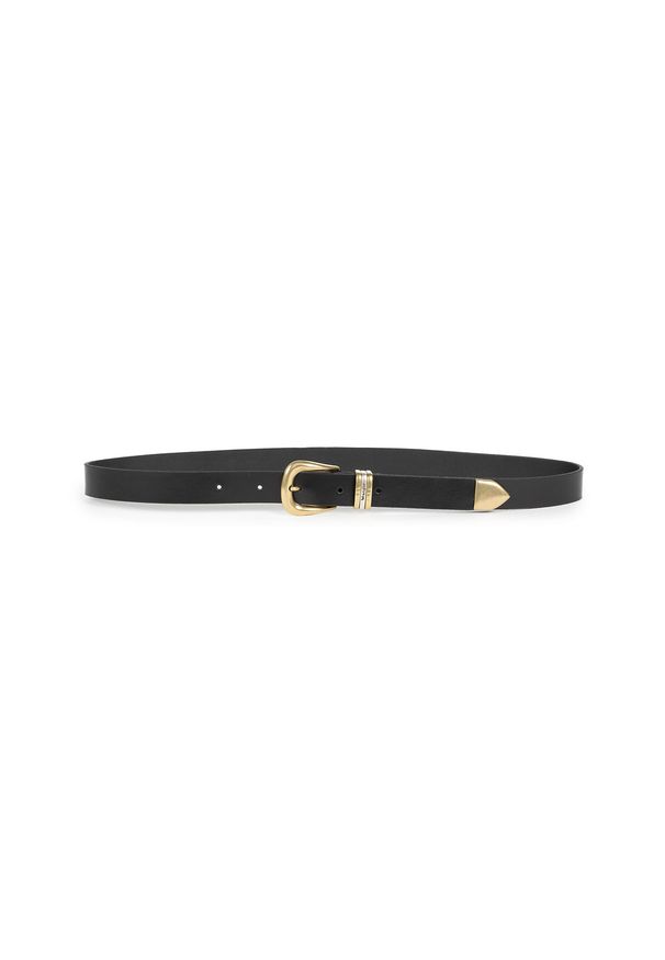Wrangler - DAMSKI PASEK WRANGLER TRIPLE LOOP BELT BLACK 112344038