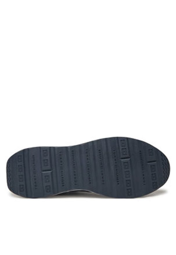 TOMMY HILFIGER - Tommy Hilfiger Sneakersy Retro Runner Mix Rwb FM0FM05371 Granatowy. Kolor: niebieski. Materiał: materiał