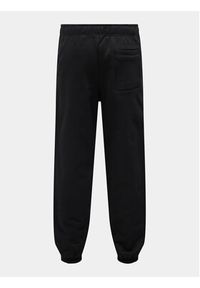 Only & Sons Spodnie dresowe Dan 22027583 Czarny Relaxed Fit. Kolor: czarny. Materiał: bawełna #4