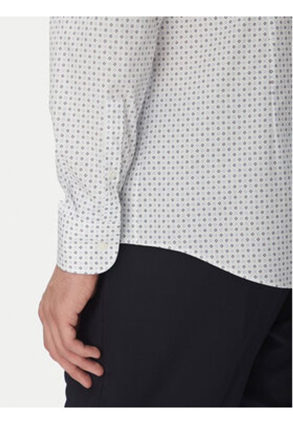 BOSS Koszula H-Hank-Kent-C1 50545147 Biały Slim Fit. Typ kołnierza: kołnierzyk klasyczny. Kolor: biały. Materiał: bawełna
