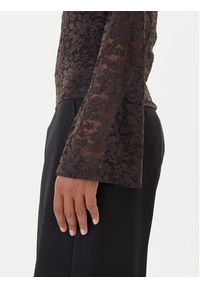 Vero Moda Bluzka Kanya 10336176 Brązowy Regular Fit. Kolor: brązowy. Materiał: syntetyk #3