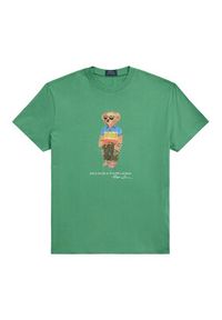 Polo Ralph Lauren T-Shirt 710973138001 Zielony Custom Slim Fit. Typ kołnierza: polo. Kolor: zielony. Materiał: bawełna #3