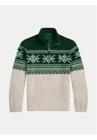 Polo Ralph Lauren Sweter 710952261001 Zielony Regular Fit. Typ kołnierza: polo. Kolor: zielony. Materiał: syntetyk #5