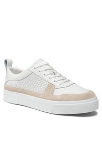 Calvin Klein Sneakersy Low Top Lace Up Lth HM0HM00495 Biały. Kolor: biały. Materiał: skóra #5