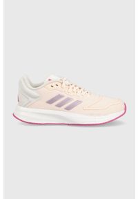 adidas Performance buty do biegania Duramo 10 kolor beżowy. Zapięcie: sznurówki. Kolor: beżowy. Materiał: syntetyk, materiał, guma. Szerokość cholewki: normalna #1
