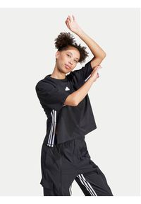 Adidas - adidas T-Shirt Dance IN1818 Czarny Loose Fit. Kolor: czarny. Materiał: bawełna #4