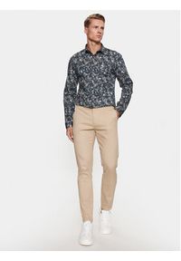 Lindbergh Koszula 30-203488 Zielony Slim Fit. Kolor: zielony. Materiał: bawełna #5