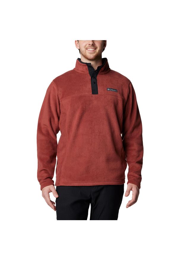 columbia - Bluza polarowa męska Columbia Steens Mountain Half Snap II. Kolor: czerwony. Materiał: polar