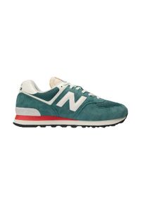Buty Mężczyzna New Balance 574 New Spruce/ Sea Salt zielony. Okazja: na co dzień. Kolor: zielony. Materiał: tkanina, skóra. Szerokość cholewki: normalna. Model: New Balance 574. Sport: turystyka piesza