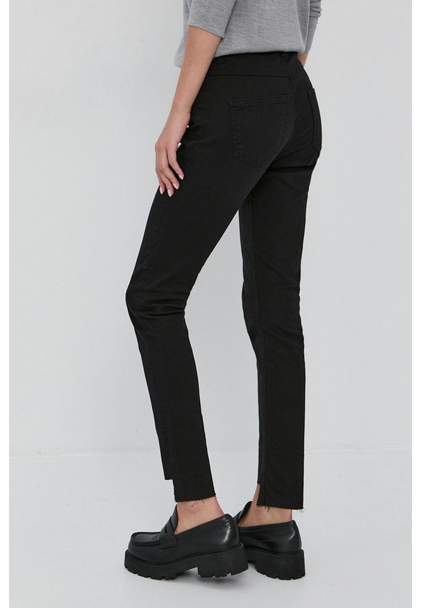 MAX&Co. Jeansy Ventosa damskie medium waist. Kolor: czarny