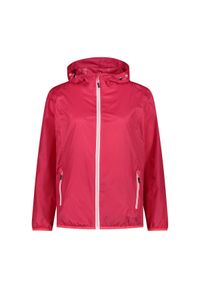 Kurtka przeciwdeszczowa damska z kapturem CMP. Typ kołnierza: kaptur. Kolor: czerwony. Sport: turystyka piesza #1