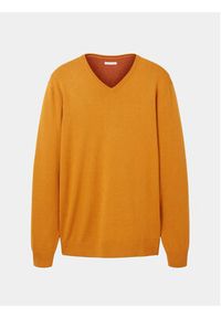 Tom Tailor Sweter 1027665 Pomarańczowy Regular Fit. Kolor: pomarańczowy. Materiał: bawełna #5