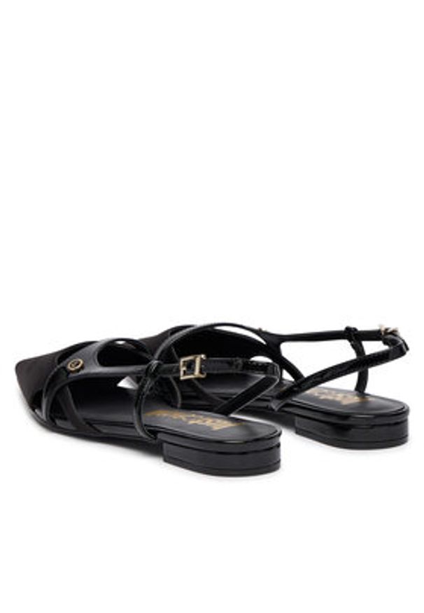 Just Cavalli Baleriny 80RA3S78 ZSE33 Czarny. Kolor: czarny. Materiał: materiał