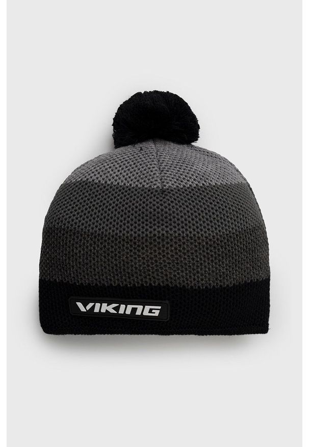 Viking - Czapka wełniana. Kolor: szary. Materiał: wełna