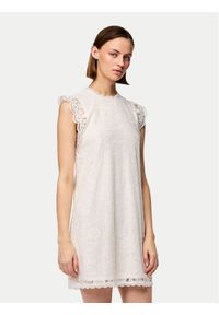 Pieces Sukienka codzienna Olline 17146419 Biały Regular Fit. Okazja: na co dzień. Kolor: biały. Materiał: syntetyk. Typ sukienki: proste. Styl: casual #1