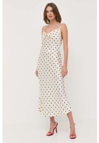 Guess sukienka kolor beżowy maxi prosta. Okazja: na co dzień. Kolor: beżowy. Długość rękawa: na ramiączkach. Typ sukienki: proste. Styl: casual. Długość: maxi