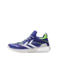 Buty do piłki ręcznej Hummel Algiz 2.0. Zapięcie: sznurówki. Kolor: biały, wielokolorowy, niebieski. Materiał: materiał, syntetyk. Szerokość cholewki: normalna. Sport: turystyka piesza