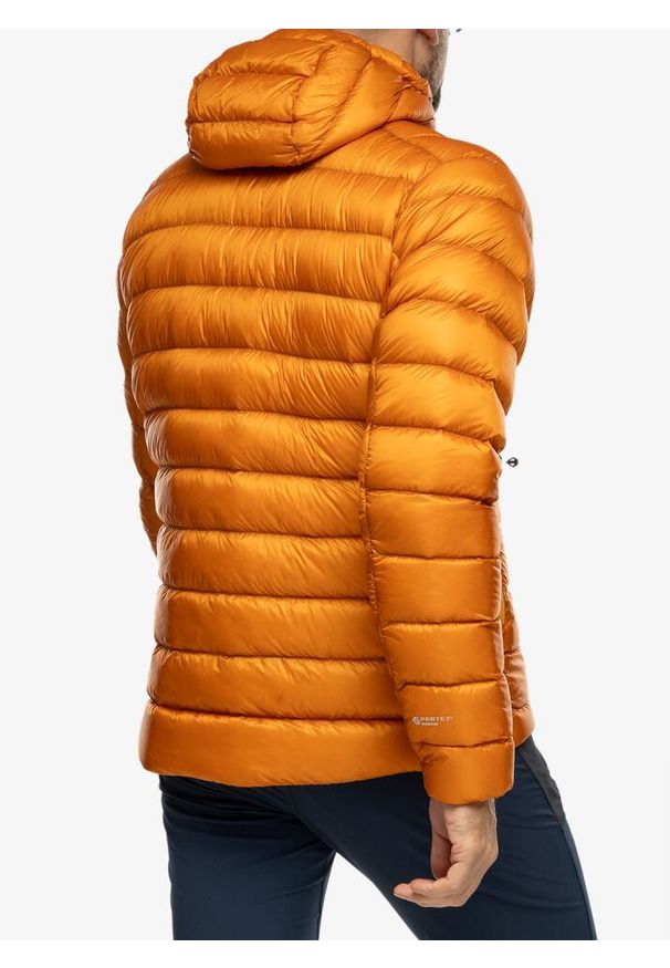 Kurtka puchowa męska Montane Alpine 850 Lite Hoodie. Typ kołnierza: kaptur. Kolor: pomarańczowy. Materiał: puch