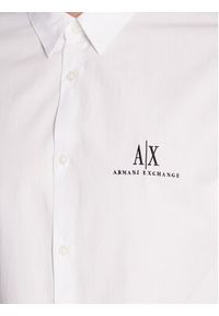 Armani Exchange Koszula 8NZCP2 ZNBJZ 1100 Biały Regular Fit. Kolor: biały. Materiał: bawełna #6