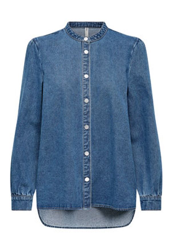 only - ONLY Koszula jeansowa Belle 15347085 Niebieski Regular Fit. Kolor: niebieski. Materiał: bawełna