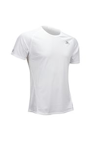 KALENJI - Koszulka do biegania krótki rękaw Ekiden męska biała. Kolor: biały. Materiał: materiał. Długość rękawa: krótki rękaw. Długość: krótkie. Sport: bieganie #1