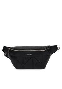 Calvin Klein Nerka Emblem Aop Emboss Waistbag LV04D3332G Czarny. Kolor: czarny. Materiał: skóra #4