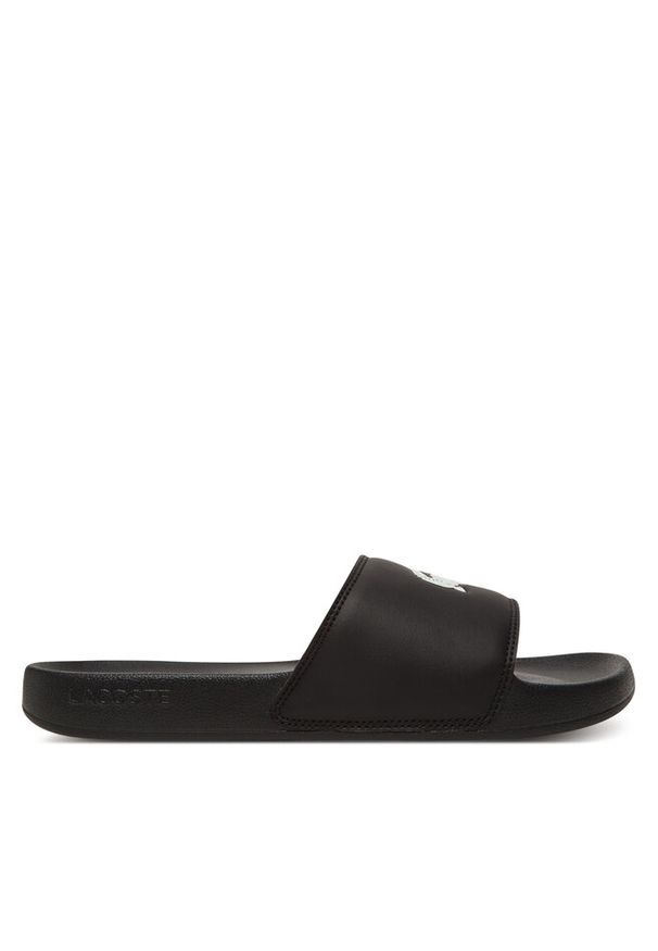 Klapki Lacoste. Kolor: czarny