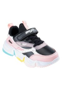 BEJO - Dziewczęce Buty Treningowe Baggin. Okazja: na spacer. Kolor: czarny, różowy, wielokolorowy. Sport: turystyka piesza #1