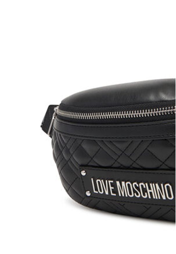 Love Moschino - LOVE MOSCHINO Saszetka nerka JC4003PP1NLA000B Czarny. Kolor: czarny. Materiał: skóra