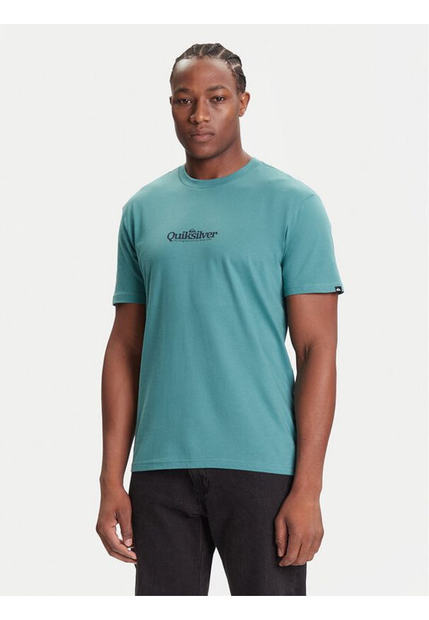 Quiksilver T-Shirt EQYZT08174 Zielony Regular Fit. Kolor: zielony. Materiał: bawełna