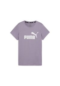 Koszulka damska Puma ESS Logo Tee. Kolor: fioletowy. Długość rękawa: krótki rękaw. Długość: krótkie. Sport: joga i pilates #1