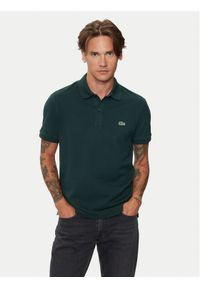 Lacoste Polo PH4012 Zielony Slim Fit. Typ kołnierza: polo. Kolor: zielony. Materiał: bawełna #1