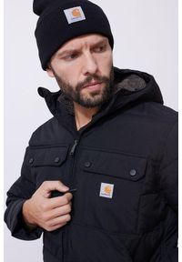 Kurtka zimowa męska Carhartt Montana puchowa. Kolor: czarny. Materiał: puch. Sezon: zima