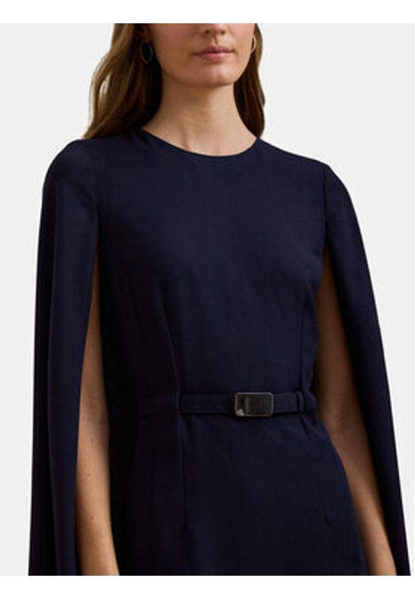 Lauren Ralph Lauren - LAUREN RALPH LAUREN Sukienka koktajlowa 253963624002 Granatowy Slim Fit. Kolor: niebieski. Materiał: syntetyk. Styl: wizytowy