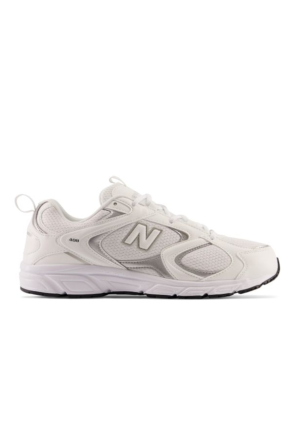 Sneakersy damskie New Balance 408. Kolor: biały. Materiał: syntetyk. Szerokość cholewki: normalna. Sezon: lato