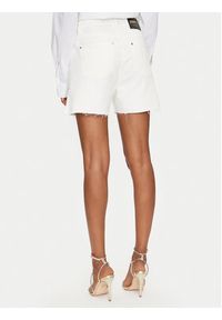 MET Szorty jeansowe M10 137SH Biały Regular Fit. Kolor: biały. Materiał: bawełna