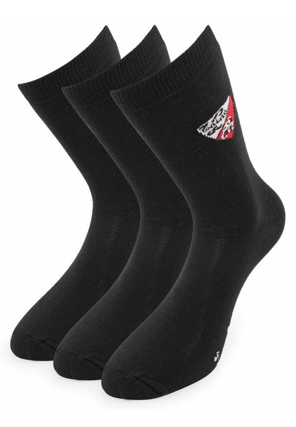 ZEAGLE - Czarne skarpetki Tonino Lamborghini 3-Pack Rozmiar 39-42 Bawełna. Kolor: czarny. Materiał: elastan, poliester, bawełna