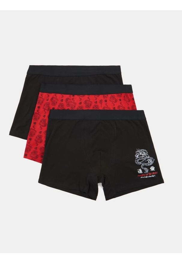 Sinsay - Bokserki długie 3 pack - wielobarwny. Długość: długie